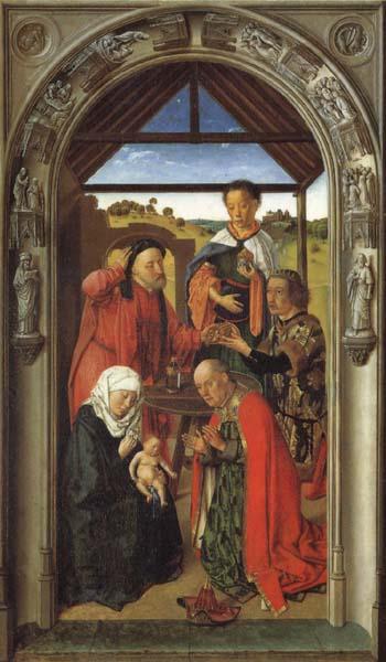 Dieric Bouts The Annunciation,The Visitation,THe Adoration of theAngels,The Adoration of the Magi China oil painting art